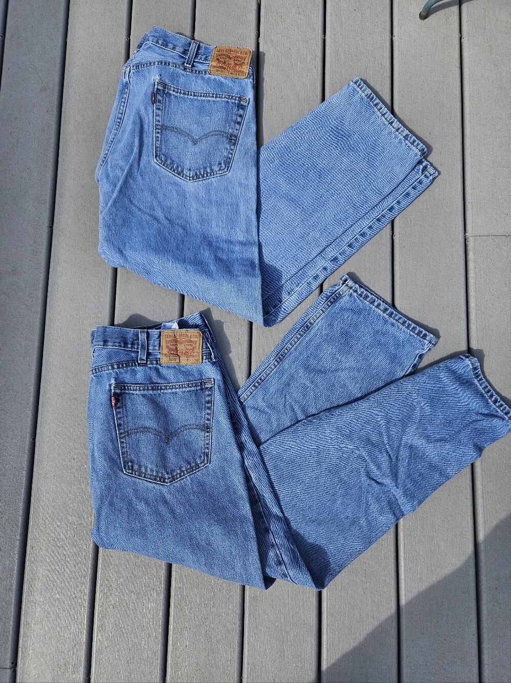 Lot of 2 Levi's 505 Jeans Blue Men's Size 40 X 30 (40x28)